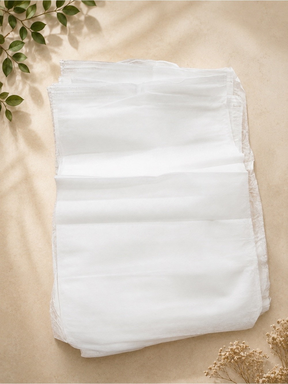 6 White / see threw dust bags 18 x 11